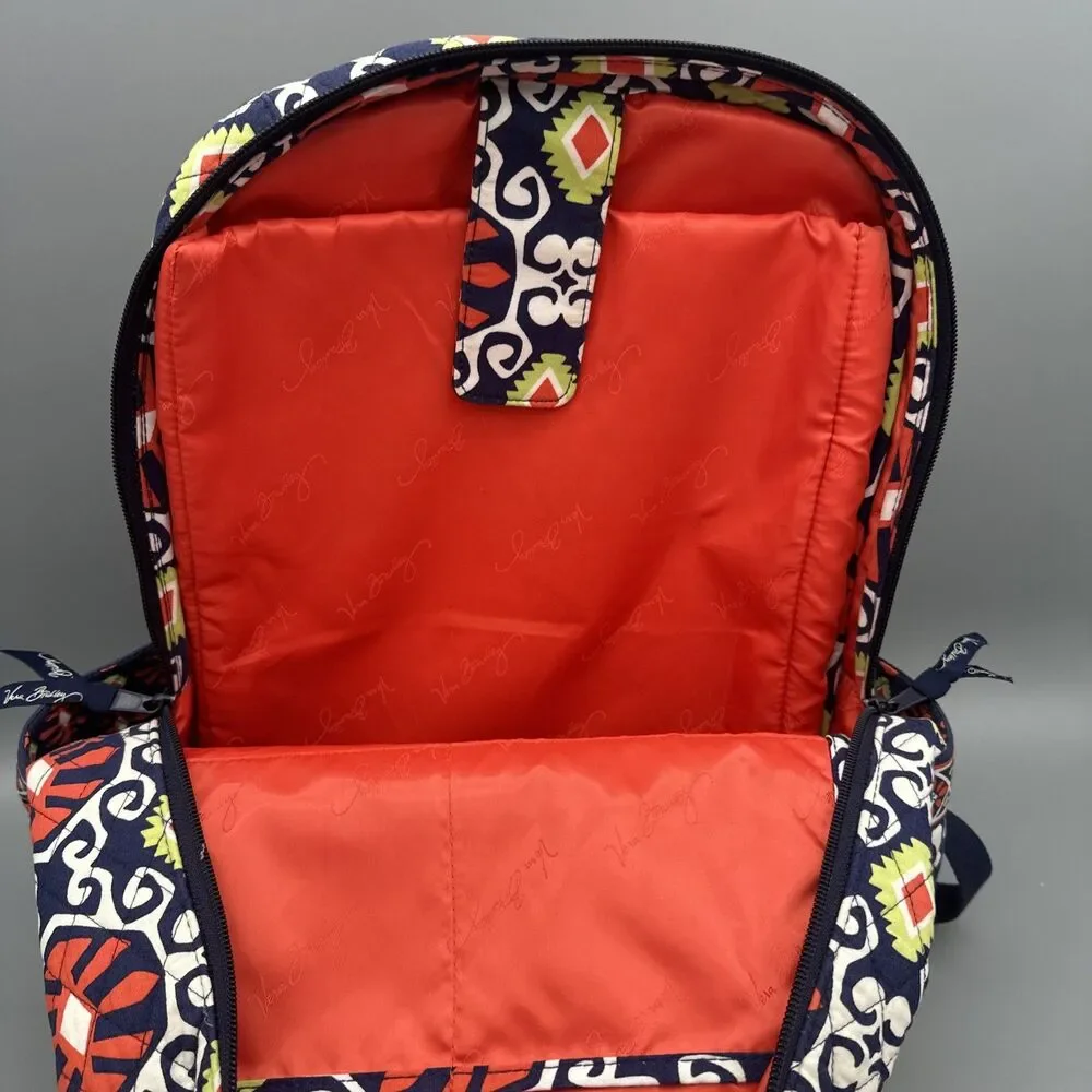 Vera Bradley Backpack Large Laptop Bag Sun Valley Floral Pattern Retired